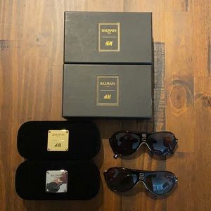 Balmain for H&M Gold and Silver Sunglasses